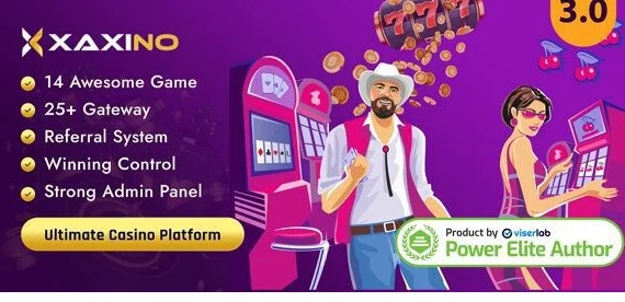 Xaxino Ultimate Casino Platform Earning Script — screenshot 1
