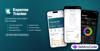 Expense Tracker & Receipt Scanner Budget, Reports, OCR (iOS SwiftUI)