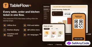 TableFlow+: Restaurant POS Kitchen, QR Menu & Delivery