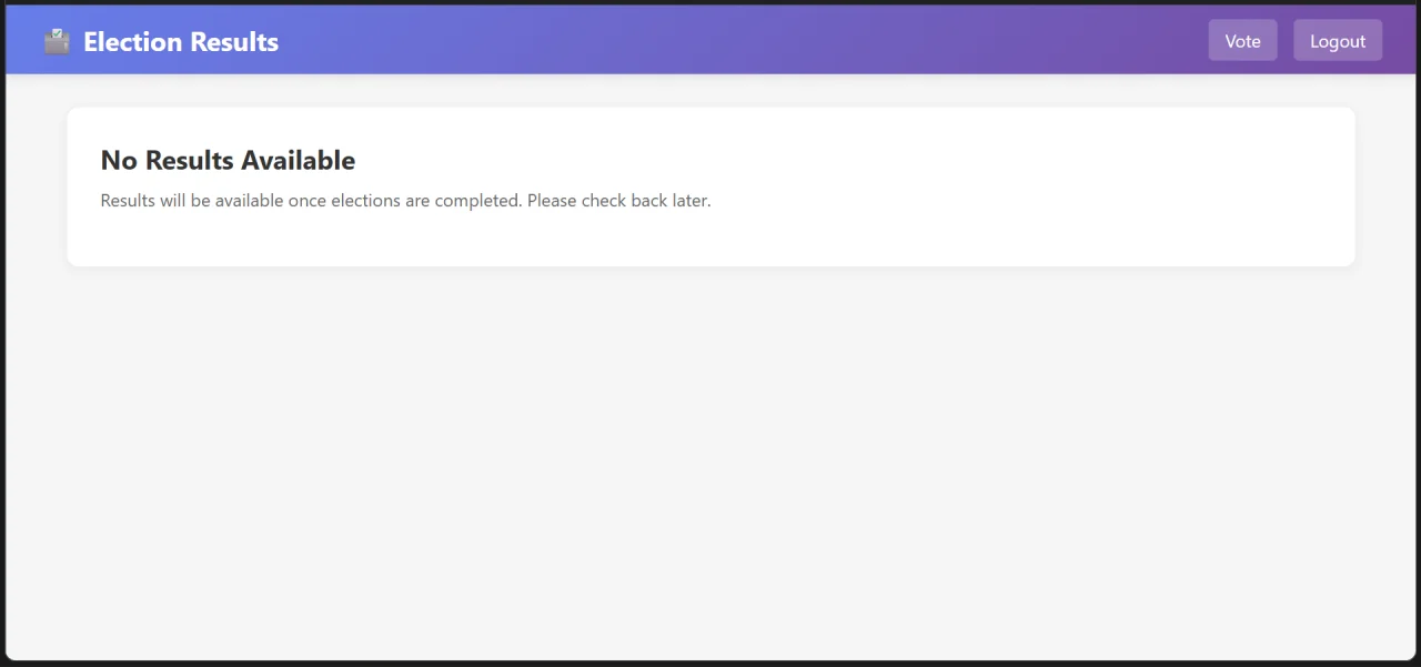 Election Management System — screenshot 4