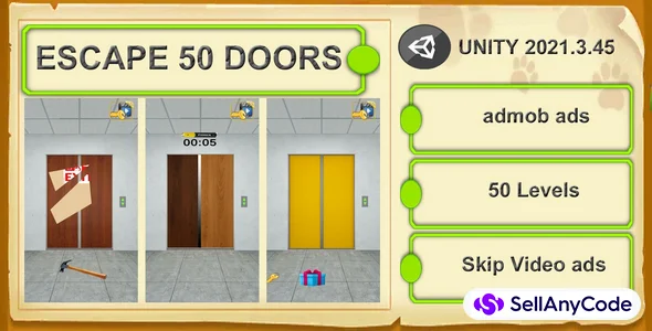 Escape 50 Doors Unity Puzzle Game