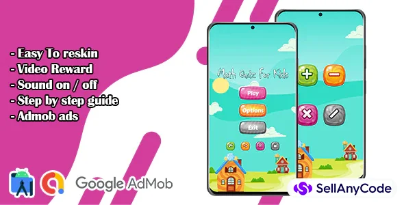 Math Quiz Game for Kids — cover