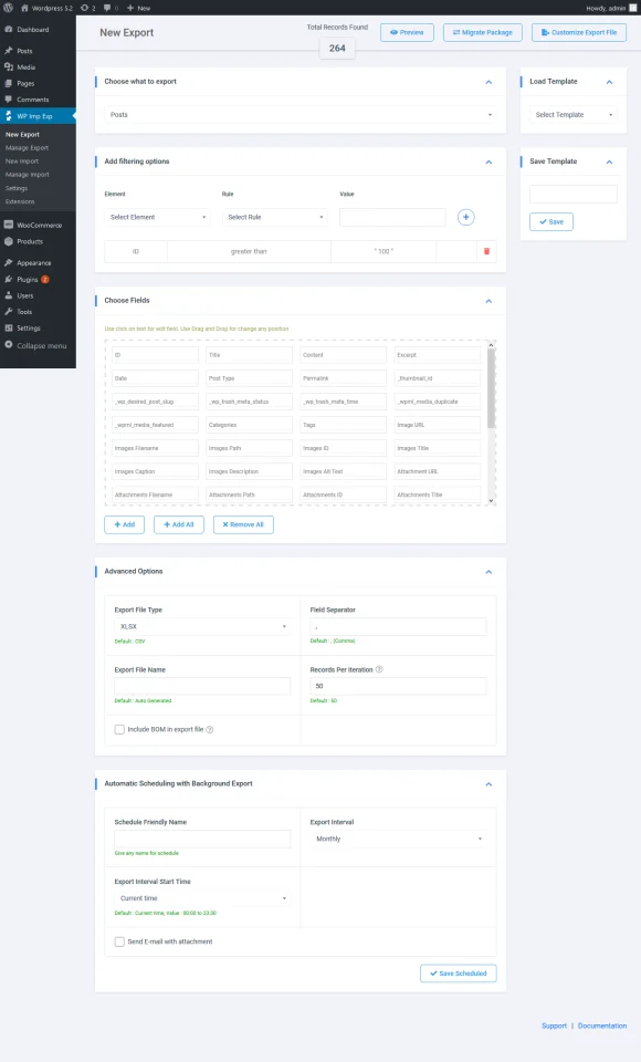 Woo Import Export — screenshot 1