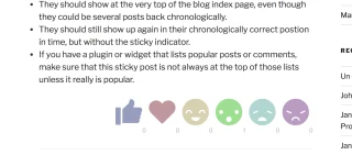 Reactions WordPress Plugin