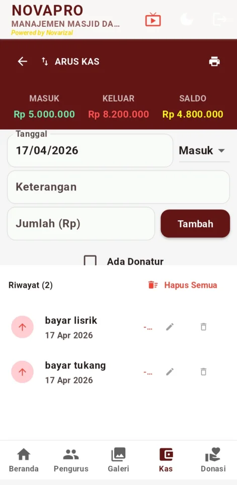 NovaPro - Offline Mosque Management & Prayer Times Flutter Source Code — screenshot 3