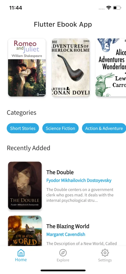 EbookApp Flutter — screenshot 1