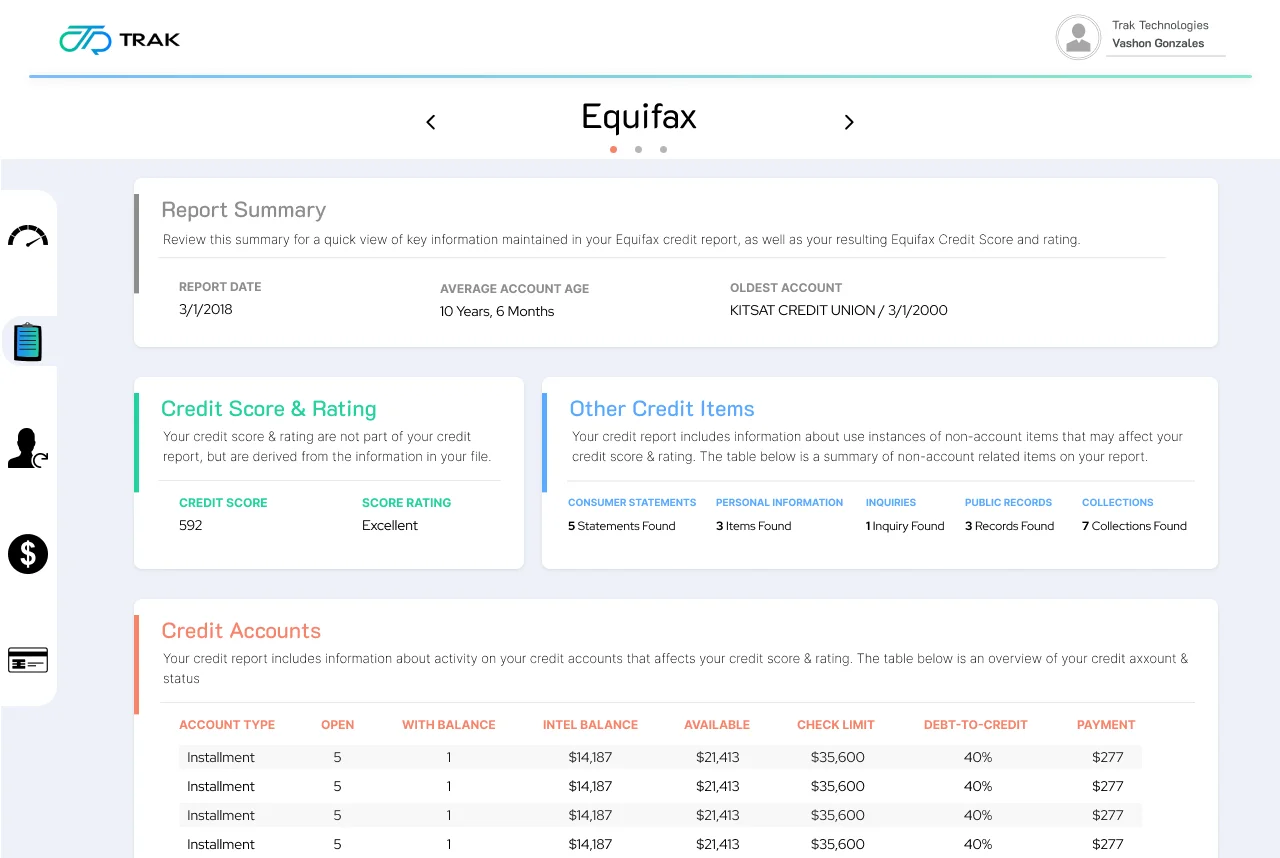 Business Credit Monitoring Template — screenshot 2