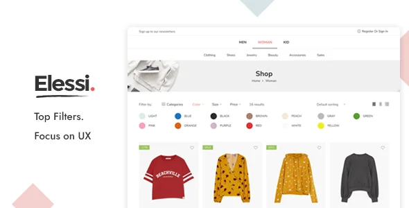 Elessi - WooCommerce AJAX WordPress Theme - RTL Support — screenshot 1