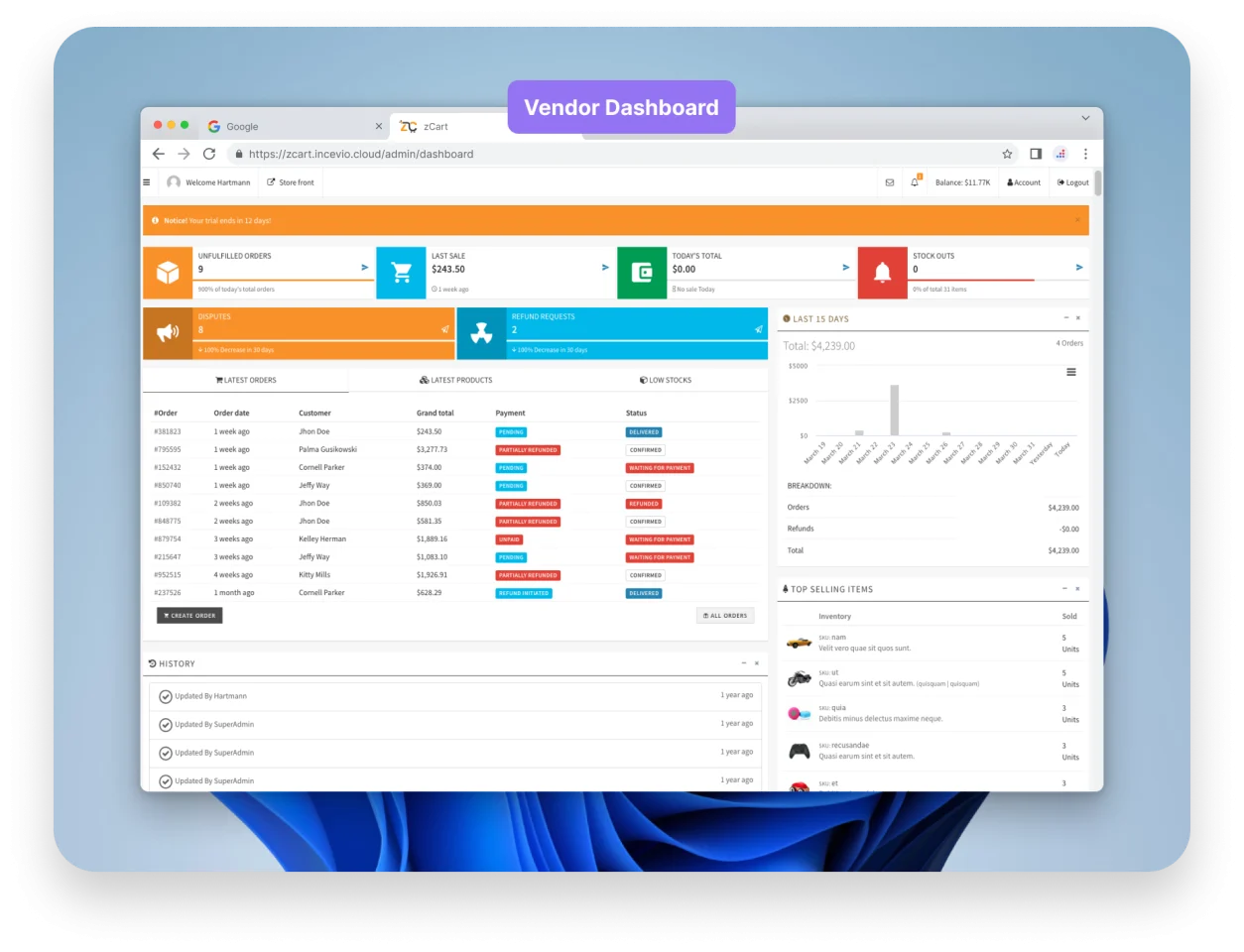 zCart Multi-Vendor eCommerce Marketplace — screenshot 4