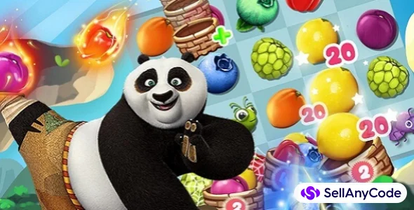 Panda & Fruit Farm – Match 3 Complete Game