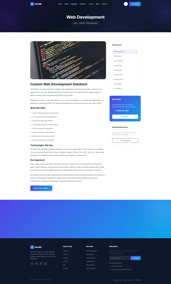 NexaBit IT Agency & Digital Solutions Template — screenshot 9