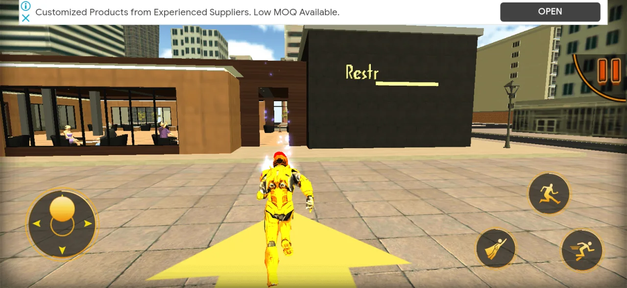 Superhero Fly Pizza Delivery Flying Games 2021 — screenshot 1
