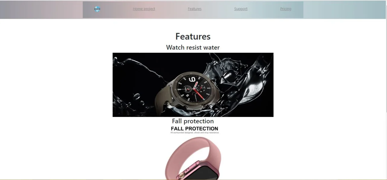 Watch Store Luxury Silver on HTML Template — screenshot 2