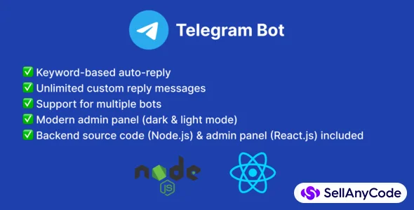 Telegram Bot - Node.js & React.js — cover