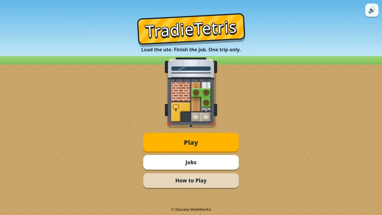 TradieTetris - HTML5 Packing Puzzle Game (Source Code) — screenshot 1