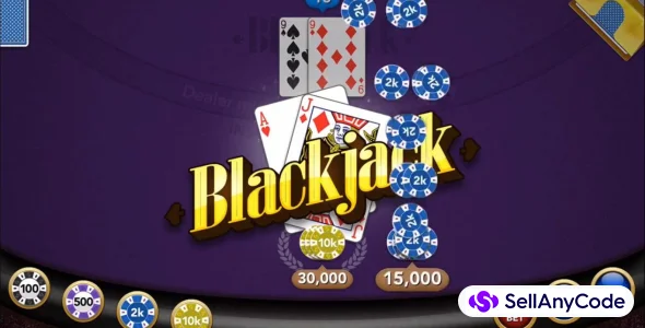 Blackjack Full Game - Unity Full Source Code — cover