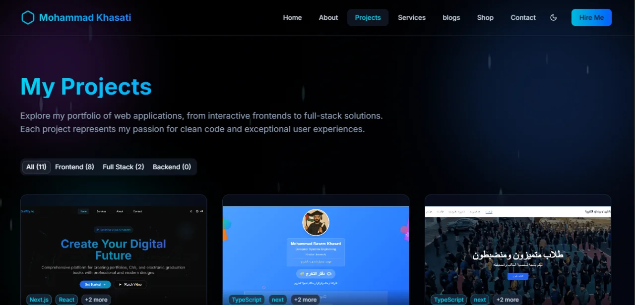 Portfolio with Powerful Admin Dashboard — screenshot 4
