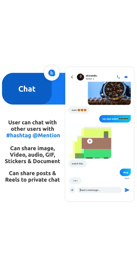 Myfriend - Friend Chat Post TikTok Follow Live Clone Social Network App — screenshot 7