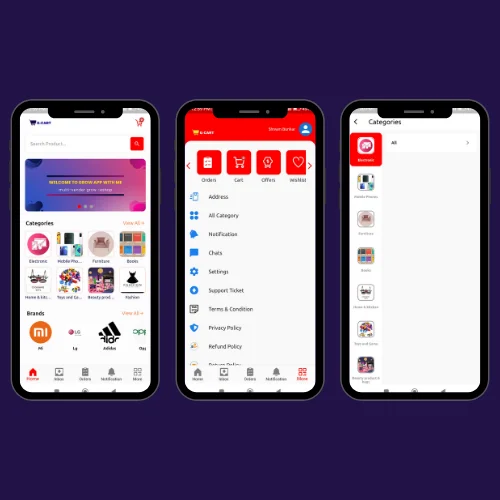 G-Cart Multiple Vendor Website (Users and Seller or Delivery App Include) with Admin Panel — screenshot 1