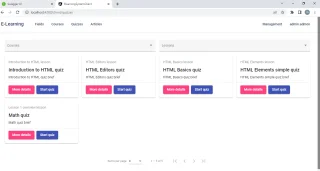 E-Learning Web Application Using Asp.net Core Web API and Angular
