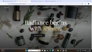 Lumina Skin Premium Skincare Brand Landing Page