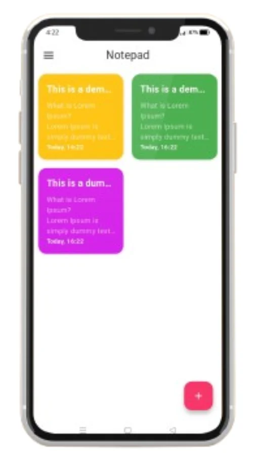 Notepad Flutter Notepad App (AdMob + Offline) — screenshot 3