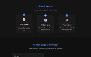 AI Email and Message Generator Web Tool