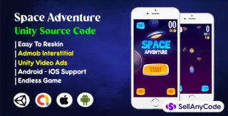 Space Adventure Unity Source Code (AdMob+Unity Ads)