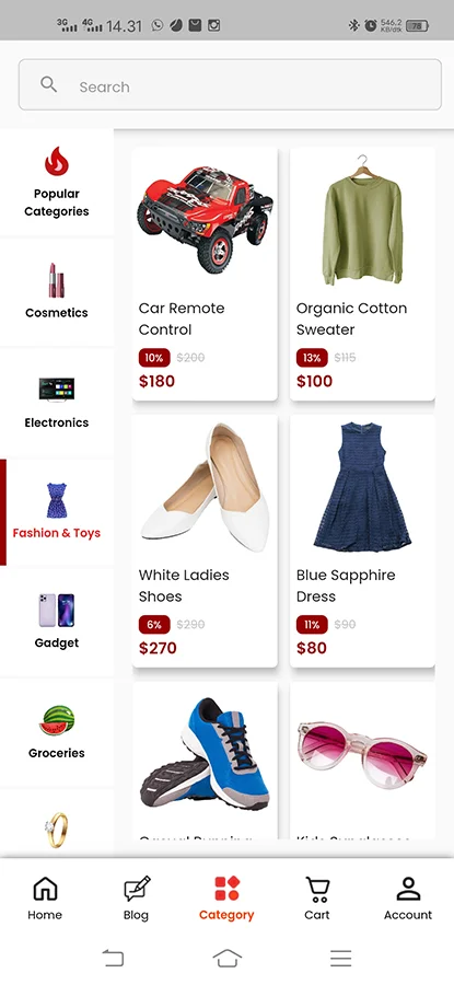 Revo Apps WooCommerce - Flutter E-Commerce Full App Android iOS - Fashion Electronic Grocery Others — screenshot 4