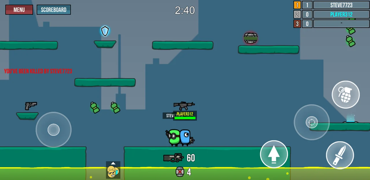 2D Shooting Multiplayer Game for Android and iOS — screenshot 1