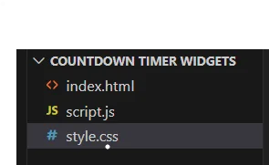 Countdown Timer HTML and JS Script with CSS