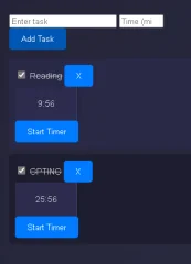 Business Model Canvas with Timer Task
