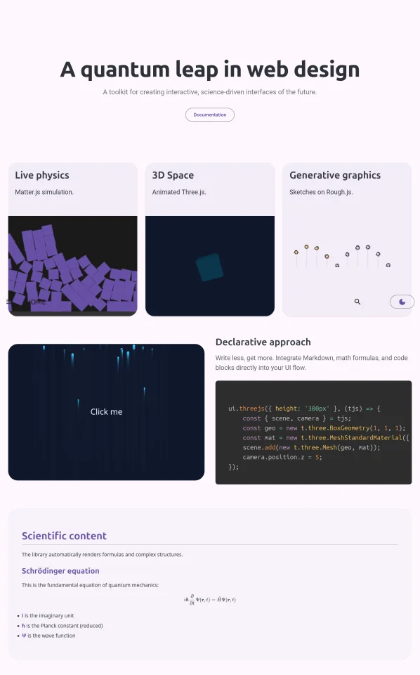 QuantumUI — screenshot 1