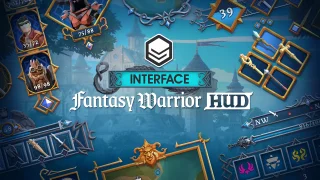 Fantasy Warrior HUD - Synty INTERFACE - GUI