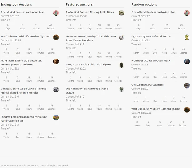 WooCommerce Simple Auctions - WordPress Auctions — screenshot 4