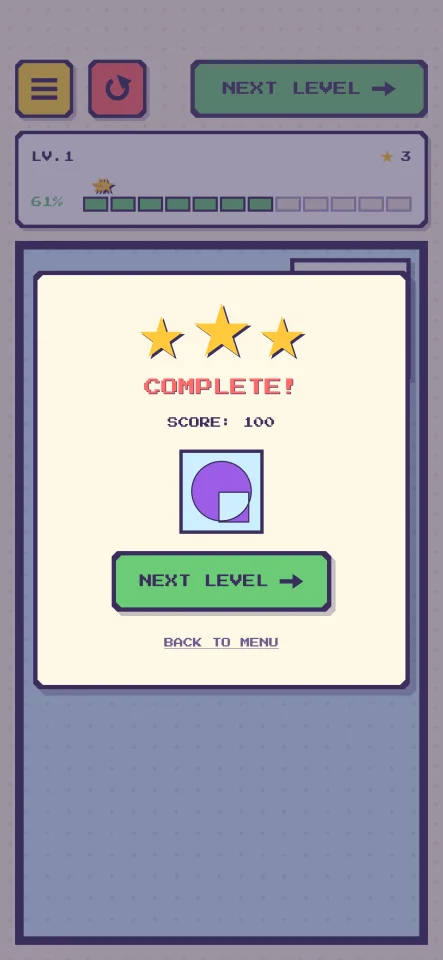 Overlapse - XOR Shape Puzzle Game | Android (Kotlin + Jetpack Compose) — screenshot 4