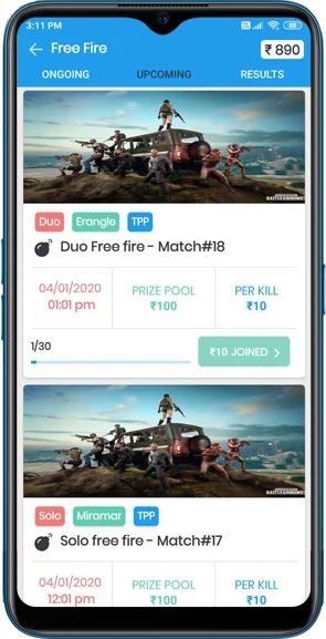 BattleMania with Web Version - Tournament App with Website & Admin Panel for PUBG / Free Fire / COD — screenshot 3