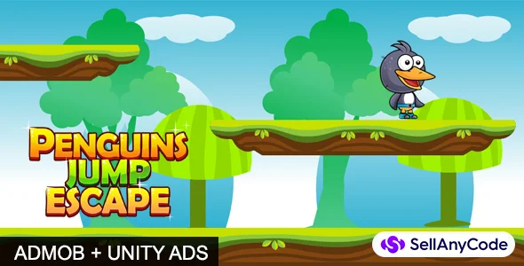 Penguin Jump Escape Source Code AdMob Unity Ads — cover