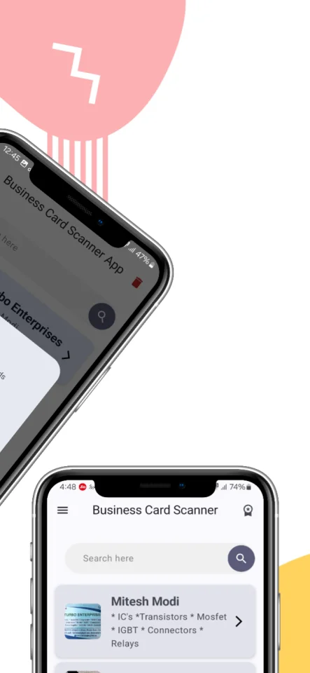Business Card Scanner App Kotlin OCR + PDF/CSV Export — screenshot 5
