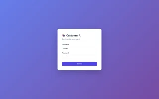 Customer AI Multi-Channel AI Customer Service Chatbot (Python + React)