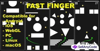 Fast Finger - Unity Game Source Code with AdMob