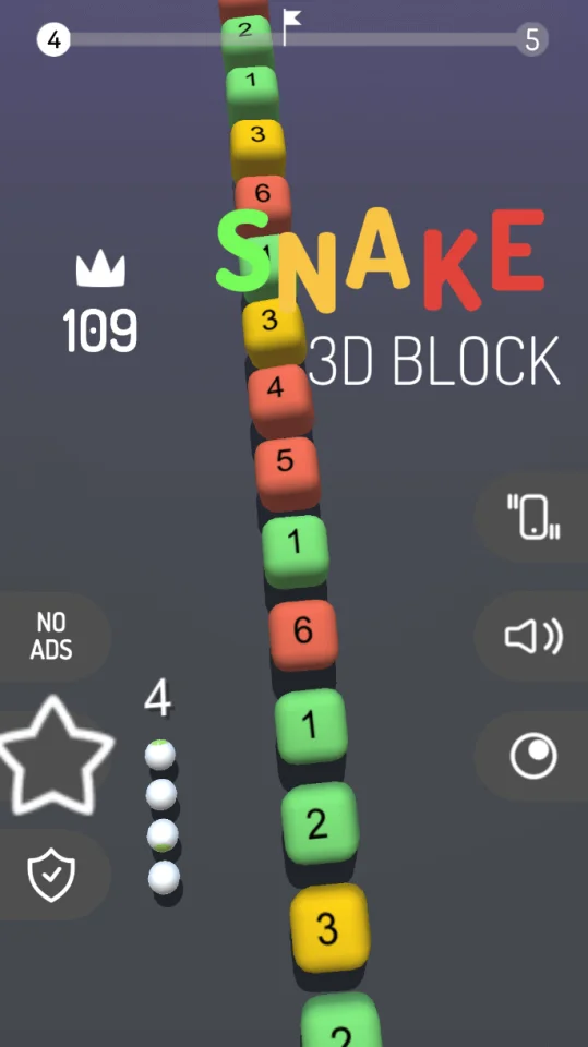 3D Snake vs Block — screenshot 2