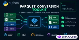 Parquet Conversion CSV, Excel, JSON & JSONL