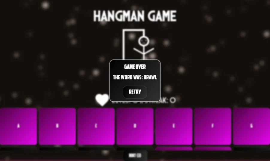 Modern Hangman Game - Classic Word Puzzle (Flutter 3.27+ Ready) — screenshot 4