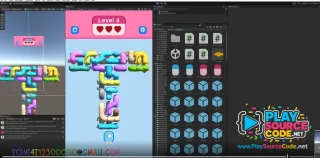 Download Worm Stack Tap Away Puzzle Unity Source Code 150 Levels Included