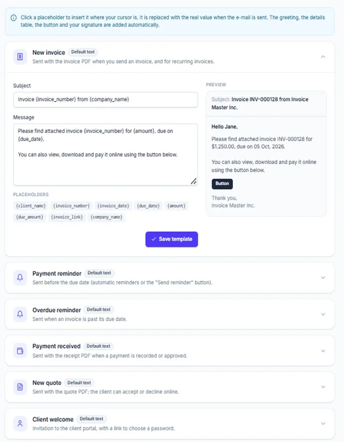 Invoice Master - Laravel Invoice, Quote Payment Management System — screenshot 7