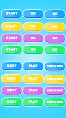Universal Hyper-Casual UI for Mobile Games (PSD + PNG)