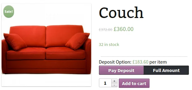 WooCommerce Deposits - Partial Payments Plugin — screenshot 5