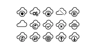 Cloud and Data Infrastructure Icons