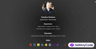 React Minimal Portfolio (CV Type)